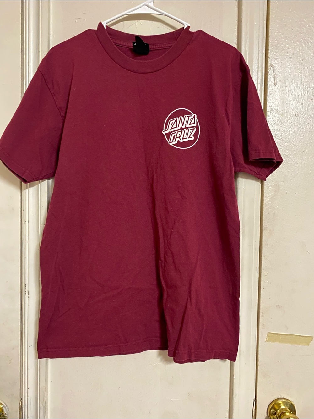 Santa Cruz Skateboards Men's Short Sleeve Tee - Maroon